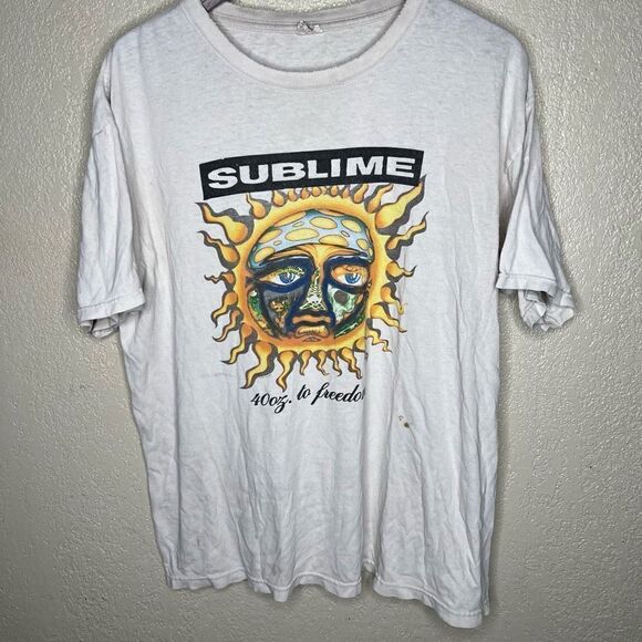 Y2K Sublime Distressed Shirt XL - Picture 1 of 4